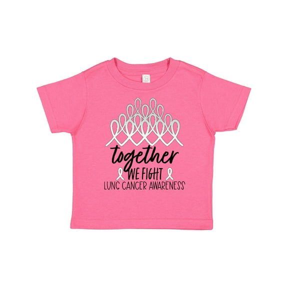 Inktastic Together, We Fight Lung Cancer Awareness Boys or Girls Toddler T-Shirt
