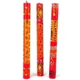 thumbnail image 1 of Nobunto Set of Three Boxed Tall Hand-Painted Candles - Zahabu Design, 1 of 1