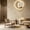 C, variant on Sleek Contemporary Silent Quartz Wall Clock, Fashion Non Ticking Hanging Timepiece, Minimalist Indoor Decorative Ornament, High Precision Wall Watch for Living Room Dining Room Bedroom Office