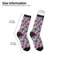 thumbnail image 2 of Sigee Skull flower leaf Plaid for Premium Children's Socks Unisex School Kids Boys Girls,Soft and Comfy Kids' Socks, 2 of 5