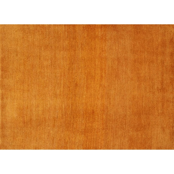 Ahgly Company Machine Washable Indoor Rectangle Contemporary Orange Red Area Rugs, 6' x 9'