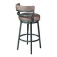 thumbnail image 7 of Titana 26" Seat Height Swivel Bandero Tobacco Faux Leather and Mineral Metal Bar Stool for Kitchen Island Counter, 7 of 7
