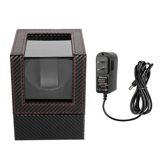 Watch Winder Single Watch Winder Mechanical Watch Winder Single Automatic Watch Winder With Quiet Motor Wristwatch Display Case Box 100-240V US