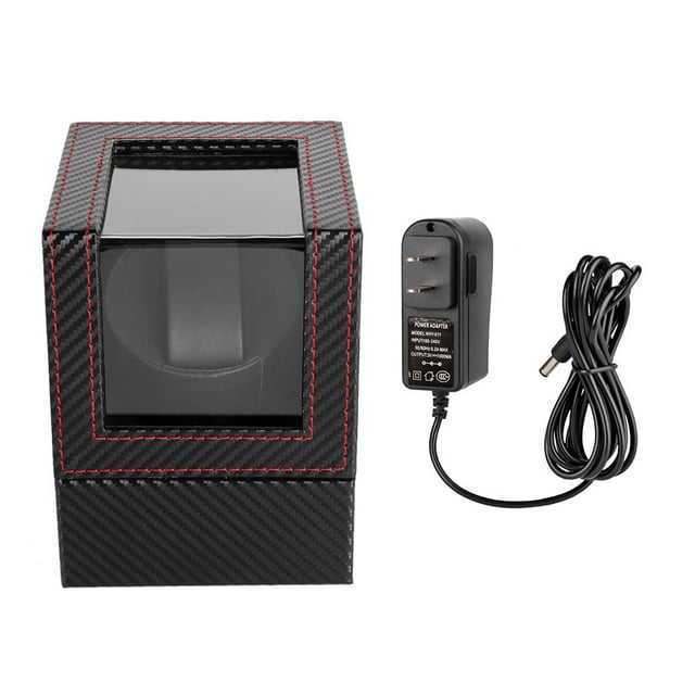 Wooden Watch Winder Single Automatic Watch Winder With Quiet Motor Wristwatch Display Case Box 100-240V US