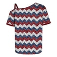 thumbnail image 6 of Qingpeng 4th of July Patriotic T Shirts for Women Summer Star Print Shirts Women's Independence Day Short Sleeve Casual Tee Tops, 6 of 6