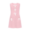 thumbnail image 4 of Ovzne Robes d'Été pour Femmes 2025 Robe d'Été pour Femmes Sans Manches Mini Robe Décontractée Nœud Col Ras du Cou Ample Robe Débardeur en Tricot avec Poches Robe pour Femmes Liquidation, 4 of 6