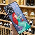 thumbnail image 3 of Matte Case for Redmi NOTE 12 11 10 11S 10S 9 9S 9T 8 7 6 5 4 3PRO PLUS 4G 5G Case Funda Coque Capa Shell Anime Mermaid Princess, 3 of 5