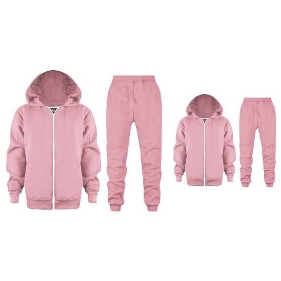 Long Sleeve Zip Up Hoodie and Jogger Set, Girls Soft 2 Piece Sweatsuit for Toddler Youth Kids, Casual Winter Fall Athletic Playwear Outfit