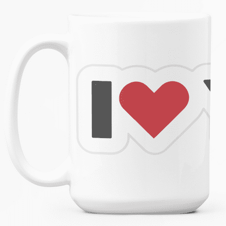 

Esthetic Clear | I Love You Coffee Mug | Mother s Day Birthday Mom Wife Girlfriend | White Ceramic 15oz Coffee Cup