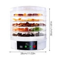 thumbnail image 3 of Dsscvnef Food Dehydrator Machine Dehydrator for Food and Digital Food Dehydrator With 5 Trays Food Dryer With Adjustable Temperature for Fruits Veggies Meats & Dog, 3 of 8