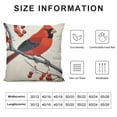 thumbnail image 6 of Nawypu  Red Cardinal Bird on Mountain Ash Branch Print Throw Pillow Covers 2PCS Decorative Throw Pillows for Couch Sofa Bed Throw Pillow Cover Cushion Covers Pillowcases for Holiday, 6 of 6
