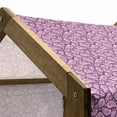 thumbnail image 4 of Magenta Pet House, Middle Eastern Paisley Pattern Medieval Motifs Timeless Boho Design, Outdoor & Indoor Portable Dog Kennel with Pillow and Cover, 5 Sizes, Purple Magenta Pink, by Ambesonne, 4 of 4