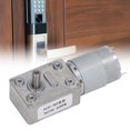thumbnail image 1 of Gear Motor, Self Locking Portable Aluminum Brass High Accuracy DC Speed Reduction Motor DC24V 60RPM Rectangular  For Door Opener, 1 of 8