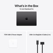 Apple CTO MacBook Pro 14 with M5 Pro 15 core CPU, 16 core GPU, 24GB Memory, 1TB SSD, 70W USB-C, Nano-Texture (Space Black)