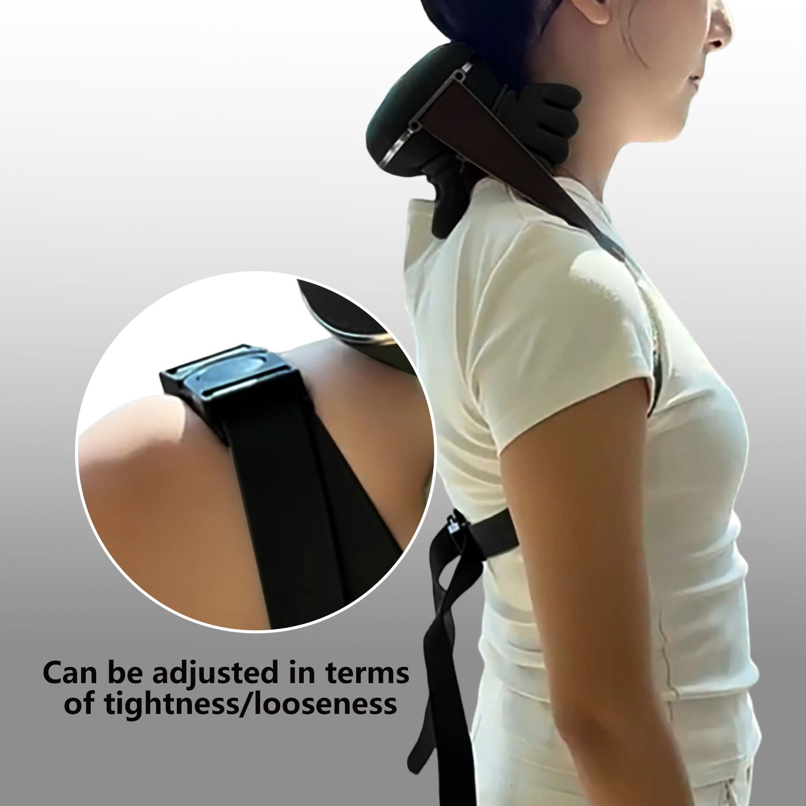 JMLPxx Neck Massager For Pain Relief Deep Tissue With Fingers, Bionic Portable Cordless Electric Shoulder Massage With Heat And Compression Real Touch Therapy Neck Massager