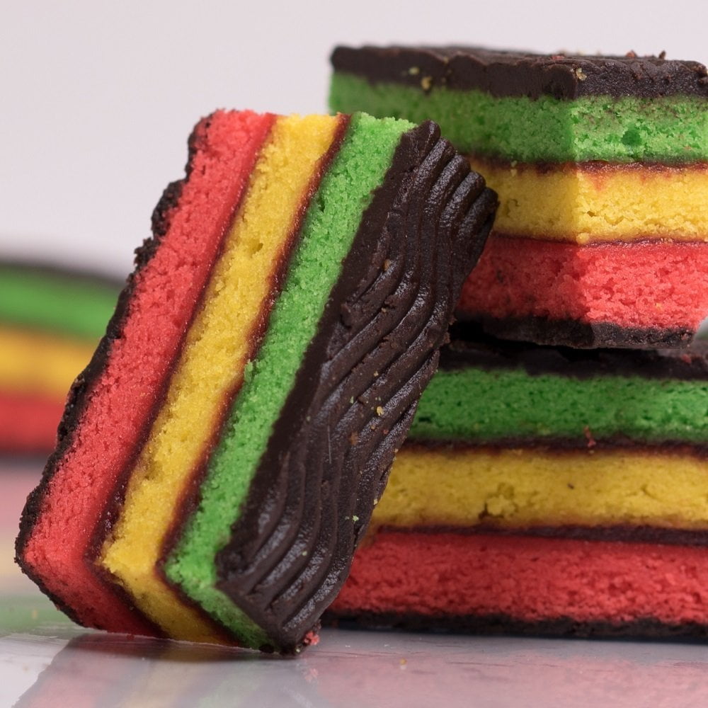 Delicious Homestyle Italian Rainbow Cookies, Perfect for Christmas