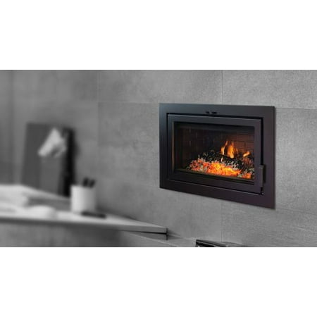 Astra 24 ZC Wood Burning Fireplace with Clean Face Surround in (Best Way To Clean Brick Fireplace)