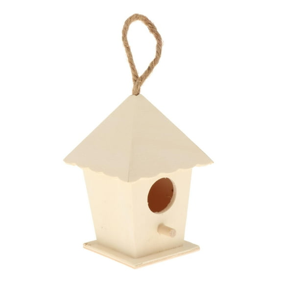 Wooden Bird House Breeding Cage Box Feeding for Dove Wren