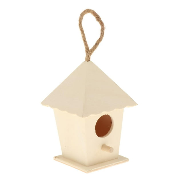 Casa De Madera Para Pájaros Para Exterior, Caja Nido De Pájaros, Estilo Pintable Sin Terminar Sunnimix casas de pájaros para el exterior