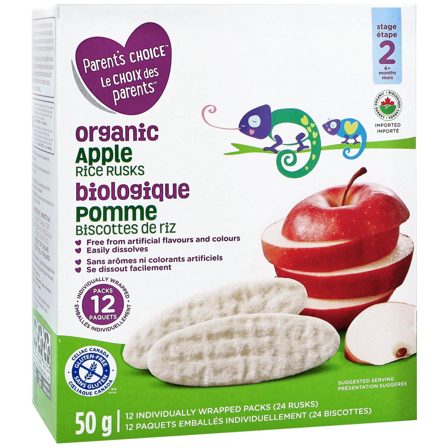 Parent’s Choice Organic Apple Rice Rusks