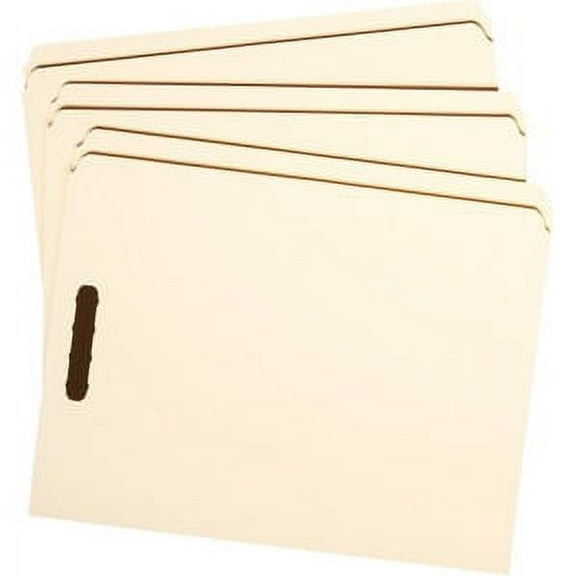 Smead Manila Fastener Folders with Reinforced Tab