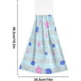 thumbnail image 3 of SKYSONIC 2 Pcs Hanging Hand Towels, Soft Absorbent Marine Shell Starfish Towel for Kitchen Bathroom, 12"x17", 3 of 7