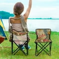 thumbnail image 5 of 600D Oxford Camping Chair Portable Foldable Chair Supports 220 lbs for Picnic, Fishing, Backpacking Red Mushrooms with Flowers, 5 of 8