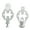 Chrome plating, variant on Gate Hinges Pin for Metal T Posts 2Pcs Portable Sturdy Alloy Steel Construction 5/8Inch Diameter Agricultural Hardware