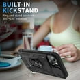 thumbnail image 6 of 12 Case for 12 Pro Case for iPhone 12/12Pro,with Stand & Camera Cover,Military Grade Drop Protection Phone Case-Black, 6 of 12