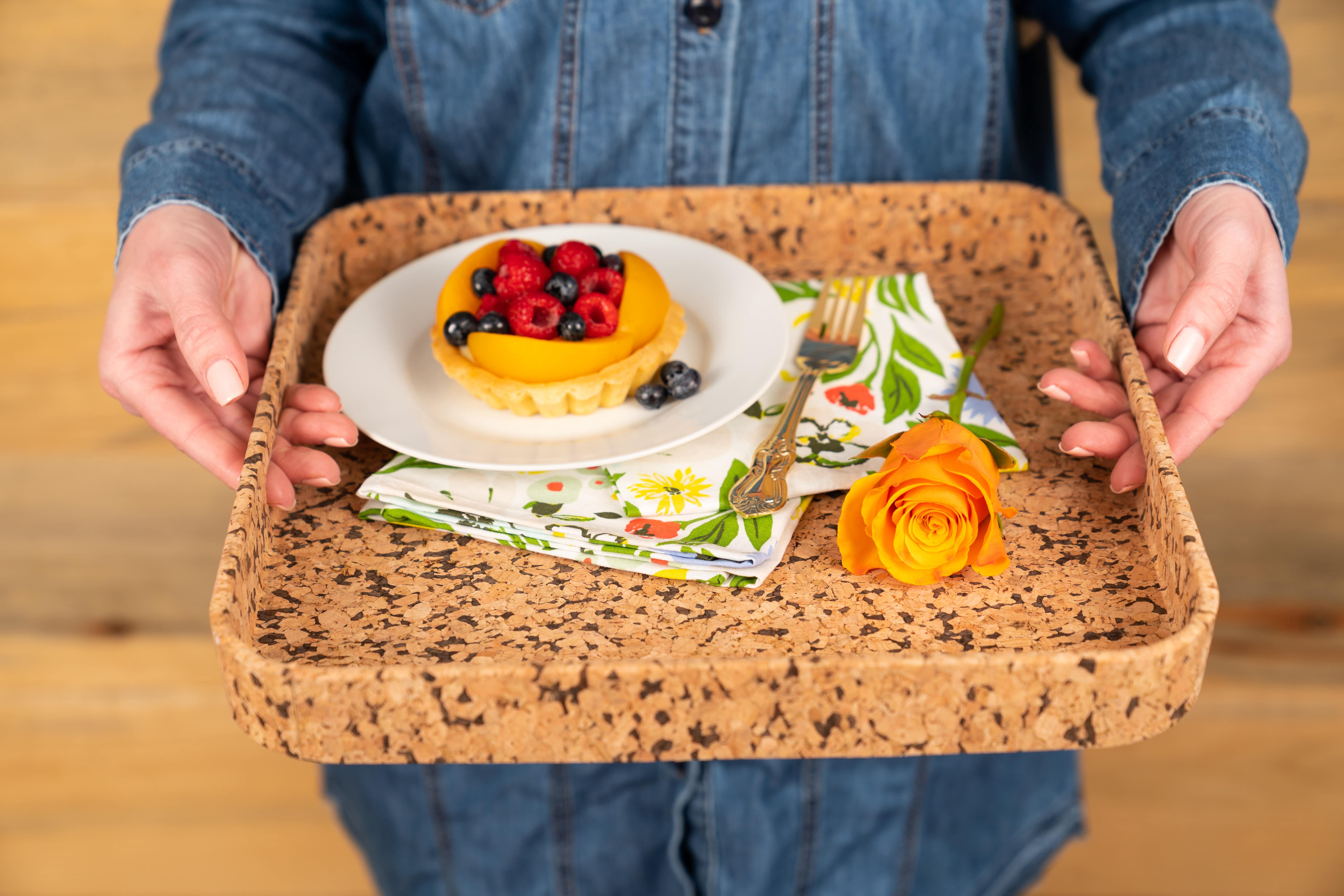 Square Cork Serving Tray