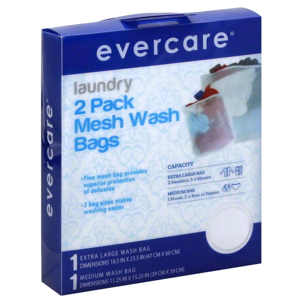 Evercare Ec Mesh Laundry Bag 2pk M/l