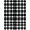 Black White, Pattern 8, variant on ODIKA Under Checkered Welcome Motif Doormat Layering Plaid Gingham Refined Structured for Queen Size Bedroom, Bed, Master Suite, Foldable Easy Care
