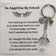 thumbnail image 1 of Xihbxyly Llavero de La Amistad, Regalo Personalizado para Amigos, Diseño Protector, Tarjeta con Mensaje Reflexivo, Organizador de Llaves, Decoración para Bolso, Caja de Regalo Incluida, 8 Cm de Largo, 1 of 2