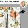 thumbnail image 5 of Fall Kitchen Curtains 36 Inch Short - 3 Panel Set, Autumn Harvest Print, Rod Pocket Window Treatment for Thanksgiving, Farmhouse, Cafe, Living Room - Machine Washable, 5 of 6