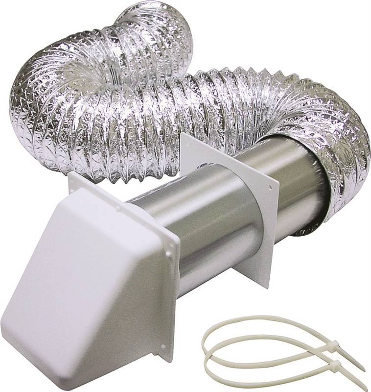 Lambro 1375W 4-In. x 8-Ft. UL 2158A Transition Duct Vent Kit
