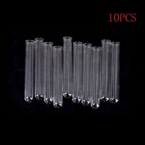 Datingday 10Pcs 15*100 mm Glass Blowing Tubes 4 Inch Long Thick Wall