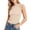 Khaki, variant on Women's Tank Top Round Neck Sleeveless Threaded Undershirt Camisole Outerwear Innerwear Top Dark Gray XXL