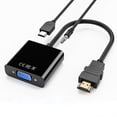 thumbnail image 2 of HDMI-compatible To VGA Switch Adapter Audio Power Supply HD 1080P for Laptop PC Monitor TV Xiaomi Box Projector Cable Converter, 2 of 9