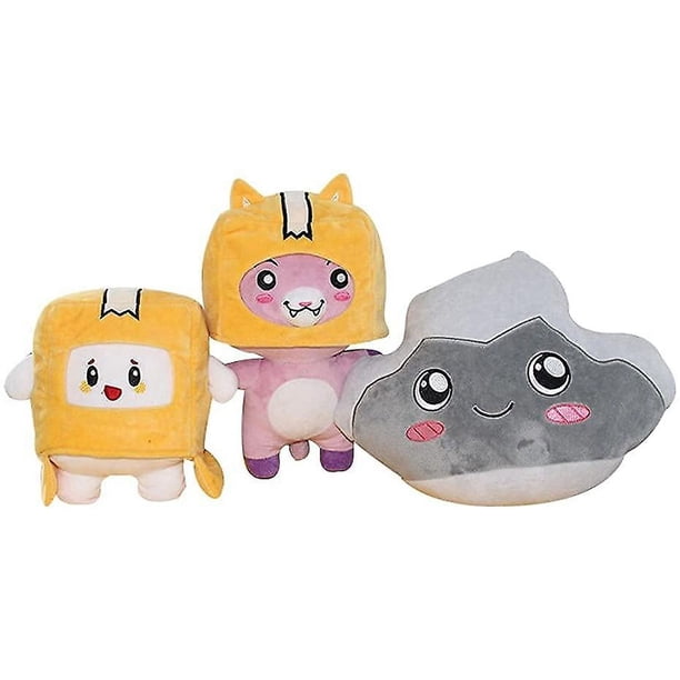 Figuras de peluche de Foxy y Boxy, juguete extraíble, lindo muñeco de peluche, almohada de peluche suave, regalos para fanáticos (3 piezas)