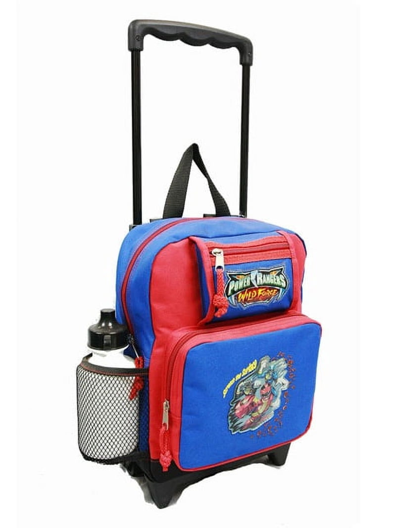 Small Rolling Backpack - Power Rangers - Fury Wild Force Red/Blue