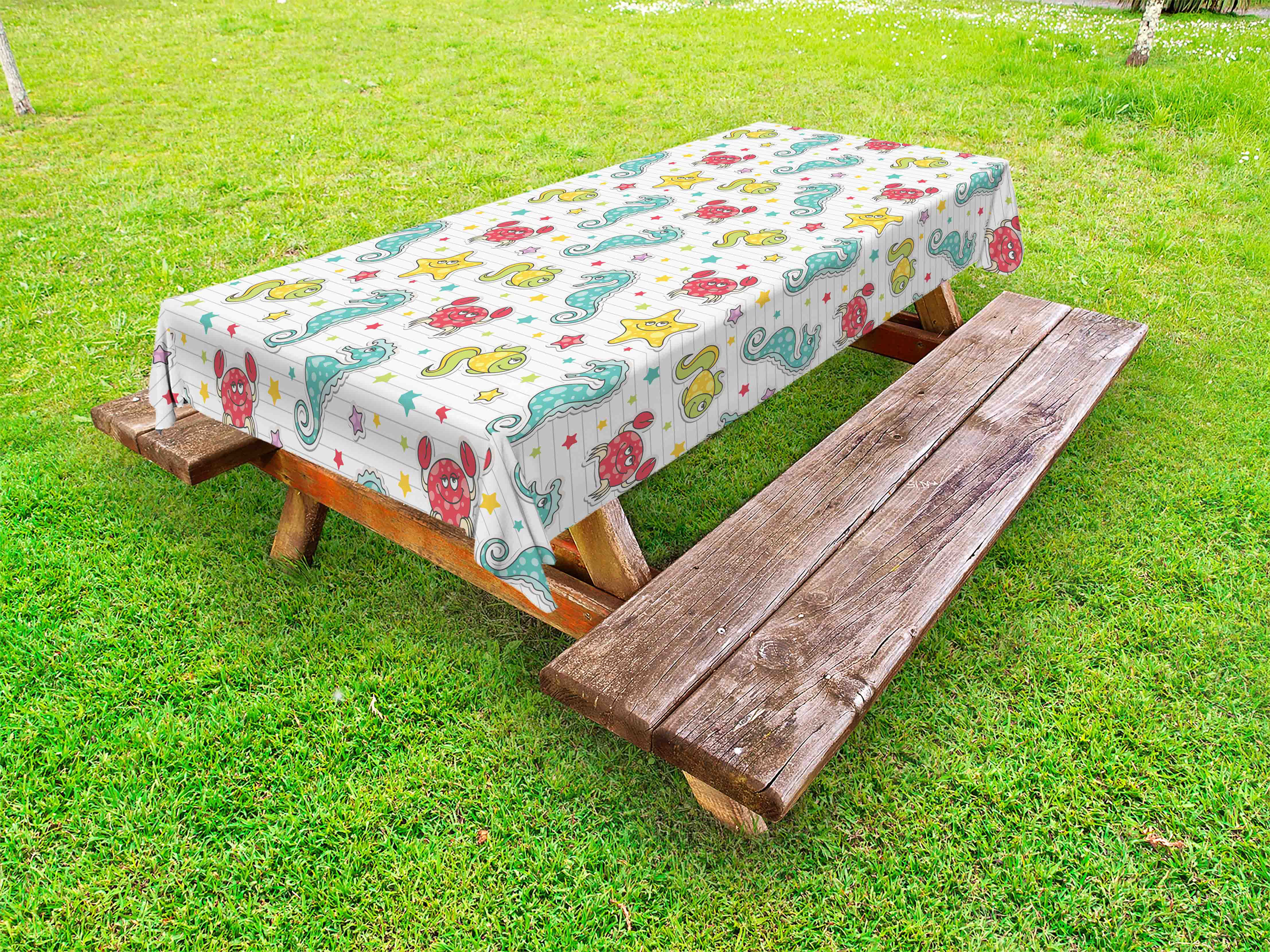 Table Overlay Sunflower Print Cotton 58" X 58" Square Red 