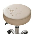 thumbnail image 2 of 2Pcs Bar Stool Cover Waterproof Round Seat Cushion Cover Stretch Barstool Slipcovers PU Leather Bar Chair Covers with Non Slip Bottom for Bar, Kitchen, Dining Room, 2 of 4