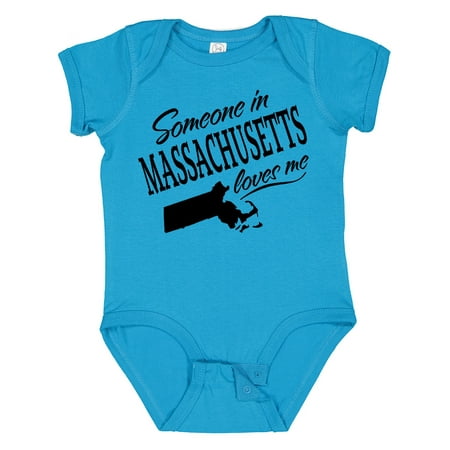 

Inktastic Someone in Massachusetts Loves Me Gift Baby Boy or Baby Girl Bodysuit