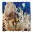 thumbnail image 3 of Ambesonne Underwater Fish Shower Curtain, Ocean Nautical, 69"Wx84"L, Blue Cream, 3 of 5