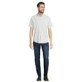 thumbnail image 2 of George Men's & Big Men's Short Sleeve Poplin Button-Up Shirt, Sizes S-3XL, 2 of 5