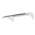 thumbnail image 4 of Door  Window Protective Rain Cover Canopy, Durable ABS and Polycarbonate Material, Easy Installon - 100x80 cm, Brown  White, 4 of 31
