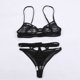 thumbnail image 5 of Gibobby conjunto de bragas Lencería de mujer Sujetador bordado con recorte de ganchillo de encaje sexy y conjunto de panty de cintura alta Push Up Conjuntos de dos piezas (Negro, S), 5 of 5