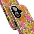 thumbnail image 2 of Retro 70s Floral Phone Case, Vintage Boho Flower Power Aesthetic Protective Cover for iPhone 16 15 14 13 12 11 Pro Max Plus Mini, 2 of 6