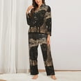 thumbnail image 2 of Pajamas for Women Set - Starry Night Black Sheep Comfy Long Sleeve Button Up Pajama Sets for Women 2 Piece, Soft Sleepwear Nightwear Pjs Lounge Sets for Women with Pockets, 2 of 6