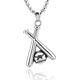 thumbnail image 1 of Béisbol y bate de béisbol Cross Sport Colgante de acero inoxidable Nec, 1 of 5